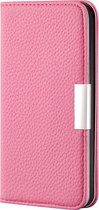 Huawei P40 Hoesje - Mobigear - Classic Serie - Kunstlederen Bookcase - Roze - Hoesje Geschikt Voor Huawei P40