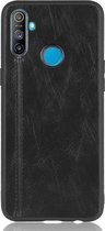 Mobigear Stitch Telefoonhoesje geschikt voor Realme C3 Hoesje Backcover - Zwart