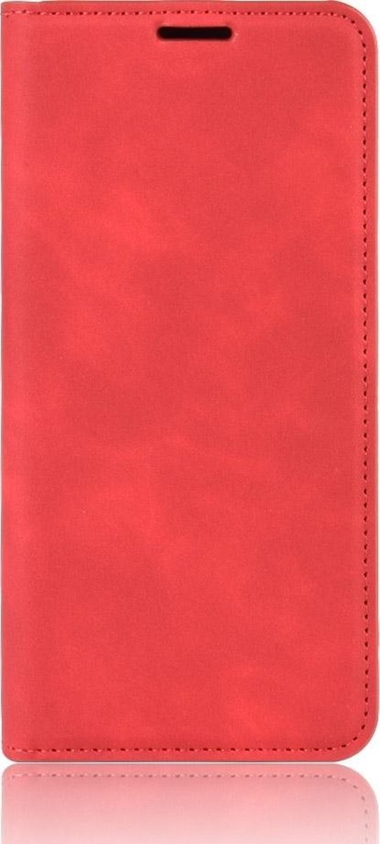 Mobigear Telefoonhoesje geschikt voor Samsung Galaxy Note 10 Lite Hoesje | Mobigear Retro Slim Bookcase Portemonnee | Pasjeshouder voor 3 Pasjes | Telefoonhoesje voor Pinpas / OV Kaart / Rijbewijs - Rood