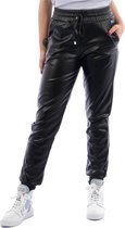 la sisters Faux Leather Jogging Pants