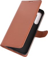 Mobigear Classic Telefoonhoesje geschikt voor HTC Desire 20 Pro Hoesje Bookcase Portemonnee - Cognac