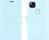 Google Pixel 4a Hoesje - Mobigear - Classic Serie - Kunstlederen Bookcase - Blauw - Hoesje Geschikt Voor Google Pixel 4a