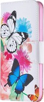 Apple iPhone 12 Pro Max Hoesje - Mobigear - Design Serie - Kunstlederen Bookcase - Butterfly - Hoesje Geschikt Voor Apple iPhone 12 Pro Max