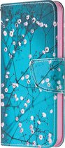 Apple iPhone 12 Pro Hoesje - Mobigear - Design Serie - Kunstlederen Bookcase - Almond Blossoms - Hoesje Geschikt Voor Apple iPhone 12 Pro