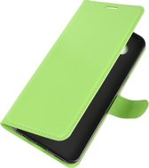 LG K51s Hoesje - Mobigear - Classic Serie - Kunstlederen Bookcase - Groen - Hoesje Geschikt Voor LG K51s