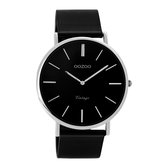 OOZOO Vintage Zwart horloge  (40 mm) - Zwart