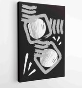 Black and white abstract wall arts vector 3 - Moderne schilderijen – Vertical – 1899811990 - 50*40 Vertical