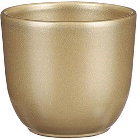 2 Plateaux De Drainage En Céramique Dorée Pour Pots De Fleurs - 11,5 X 11,5 Cm - Soucoupe Antidérapante Pour Balcon Et Jardin - 3