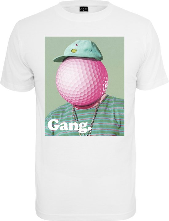 Mister Tee - Golf Gang Heren T-shirt - XS - Wit