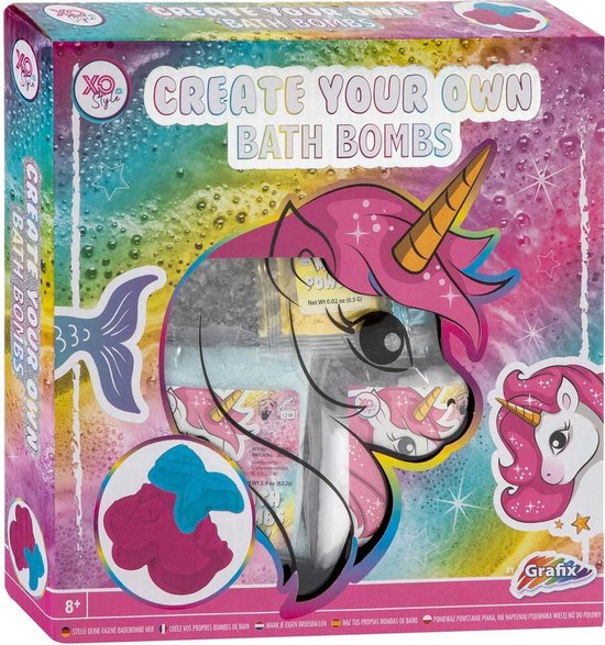 Maak je eigen bruisballen - Unicorn bath bombs - experimenteerset - bruisballen - Grafix - Grafix