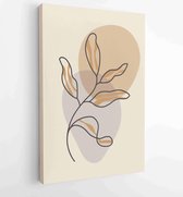 Botanical and gold abstract wall arts vector collection. 1 - Moderne schilderijen – Vertical – 1880158279 - 80*60 Vertical