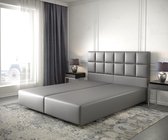 Boxspring-frame Dream-Fine kunstleder grijs 160x200