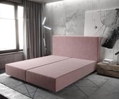 Boxspring frame Dream-Well rosa© 180x200 cm Mikrofaser Beddengoed