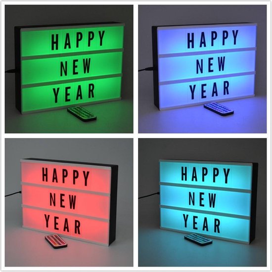 Color Changing LED Light Box A4 Luxe Cinema Lichtbox