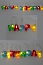 Letterslinger met licht Happy Birthday