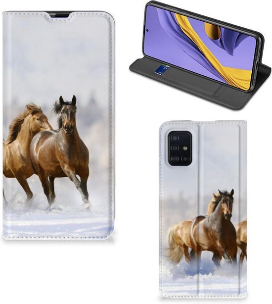 tweeling krijgen Lichaam Foto Hoesje Samsung Galaxy A51 Paarden | bol.com