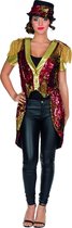 Rubie's Verkleedkostuum Frack Shiny Dames Rood/goud Mt 42