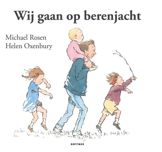 Cover van het boek 'Wij gaan op berenjacht' van Michael Rosen en Helen Oxenbury
