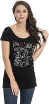 Disney Winnie The Pooh Dames Tshirt -XL- Good Friends Zwart