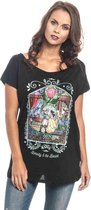 Disney Beauty & The Beast Dames Tshirt -XXL- Window Zwart