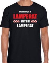 Eindhoven / Lampegat Carnaval verkleed outfit / t-shirt zwart voor heren - Brabant Carnaval verkleed outfit / kostuum - What happens in Lampegat stays in Lampegat XXL