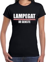 Carnaval Lampegat de gekste t-shirt zwart voor dames M