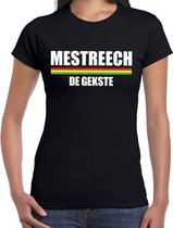 Carnaval t-shirt Mestreech de gekste voor dames - zwart - Maastricht - carnavalsshirt / verkleedkleding M