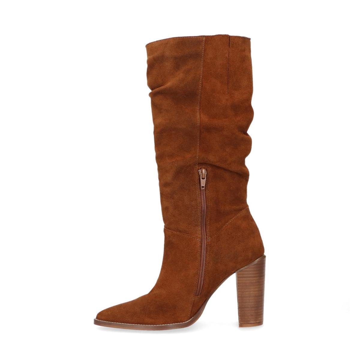 Sacha - Dames - Cognac suède afzaklaarzen - Maat 41 | bol.com
