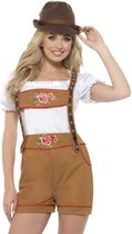 Smiffys - Sexy Bavarian Beer Girl Kostuum - M - Bruin