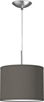 Home Sweet Home hanglamp Bling - verlichtingspendel Tube Deluxe inclusief lampenkap - lampenkap 25/25/19cm - pendel lengte 100 cm - geschikt voor E27 LED lamp - antraciet