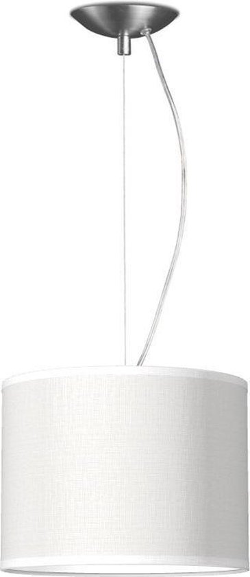 Home Sweet Home hanglamp Bling - verlichtingspendel Deluxe inclusief lampenkap - lampenkap 25/25/19cm - pendel lengte 100 cm - geschikt voor E27 LED lamp - wit