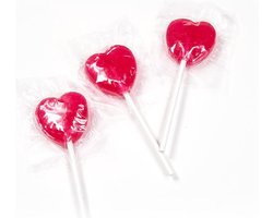 Hartjes lollies 100 stuks