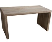 Wood4you - Table de jardin échafaudage côté fermé bois - 150Lx78Hx72P cm