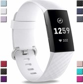 Fitbit Charge 3 silicone band (wit) - Afmetingen: Maat S