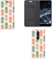 Flip Style Cover Nokia 5.1 (2018) Ananas