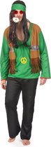 LUCIDA - Groen flower power hippie pak voor heren