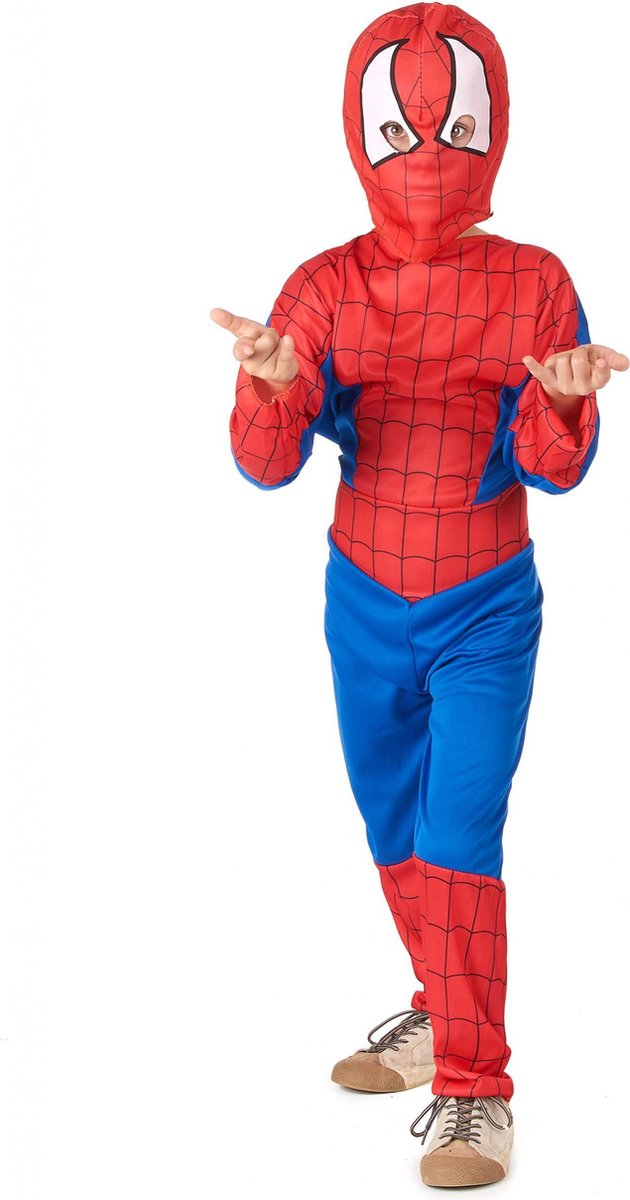 Verkleedkostuum spinnen man voor jongens - Verkleedkleding - 122/134