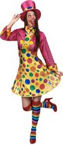 LUCIDA - Clownskostuum met grote stippen voor vrouwen - S