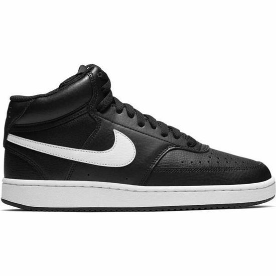 Nike Court Vision Mid Dames Sneakers - zwart - Maat 40.5 | bol.com