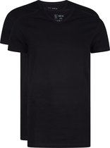 RJ Bodywear Everyday - Gouda - 2-pack - T-shirt V-hals smal - zwart -  Maat XXL