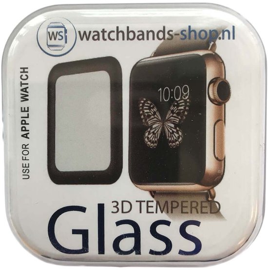 Protecteur d'écran en Tempered Glass 3D à couverture complète de 38 mm pour Apple Watch / iWatch 2 bord doré