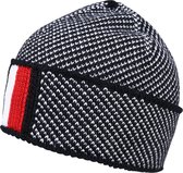 Tommy Hilfiger muts corporate intarsia beanie Wit-one Size