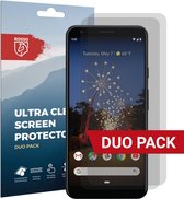 Rosso Screen Protector Ultra Clear Duo Pack Geschikt voor Google Pixel 3A XL | TPU Folie | Case Friendly | 2 Stuks