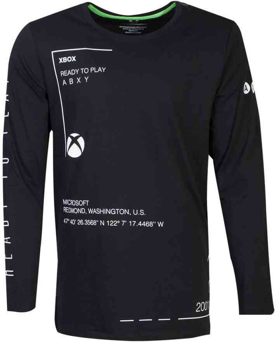 Xbox Longsleeve shirt -L- Ready To Play Zwart