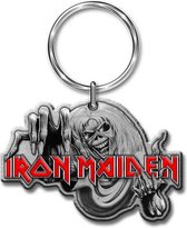 Porte-clés Iron Maiden Le Nombre De La Bête Argenté