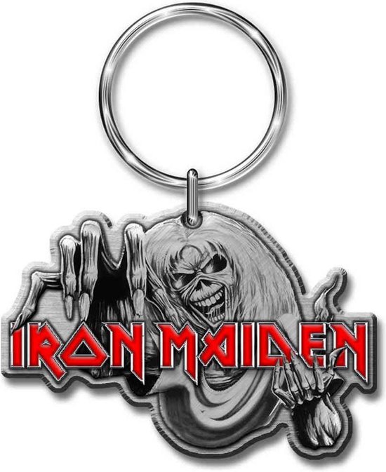Iron Maiden - The Number Of The Beast Sleutelhanger - Zilverkleurig