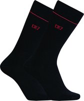 Cristiano Ronaldo 7 Socks 2-Pack Cotton Stretch Fashion Line Men Black - Maat 40/46