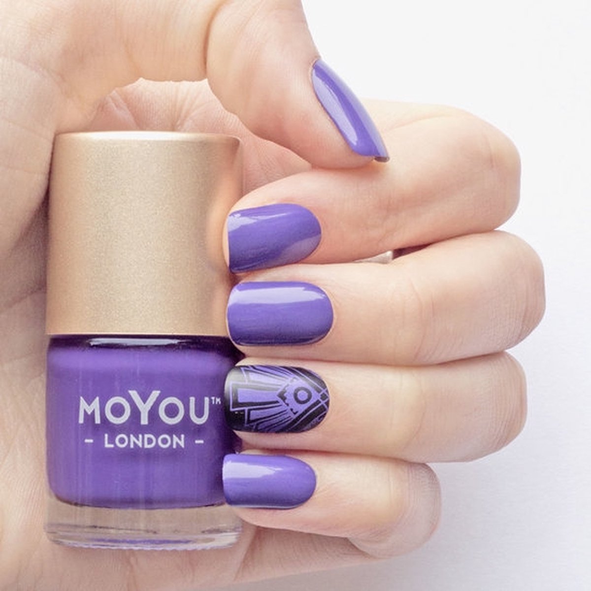 MoYou London Stempel Nagellak - Stamping Nail Polish 9ml. - Purple Rain