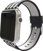 watchbands-shop.nl bandje - Apple Watch Series 1/2/3/4 (42&44mm) - WitZwart