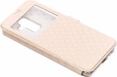 Rhombus Booktype Samsung Galaxy A6 Plus (2018) hoesje - Goud